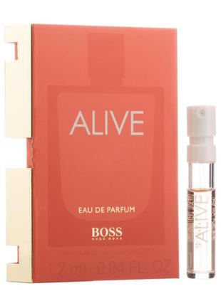 Пробник парфюмированной воды hugo boss - alive