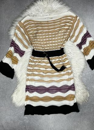 Missoni туника платье в полоску с поясом