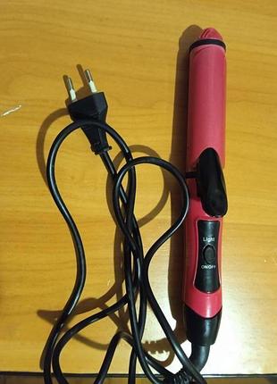 Плойка/праска/ щипці для волосся плойка випрямляч/стайлер  nova