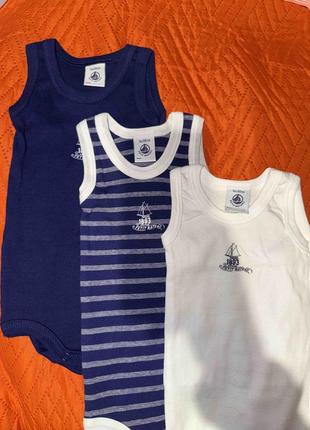 Боді-майки petit bateau 3 міс