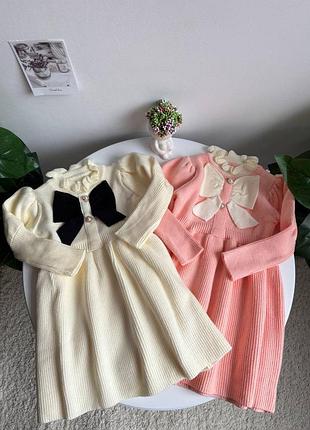 Сукня в рубчик для дівчинки