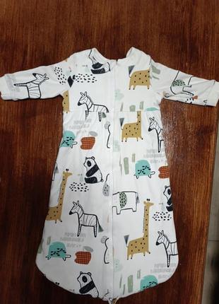 Спальник детский next 0-6 мес, слип, 100% коттон