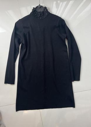 Zara красивое платье камней м/л