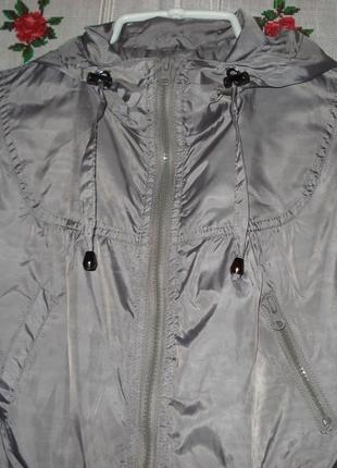 Супер куртка сіро-сріблястого кольору "look"р. 12