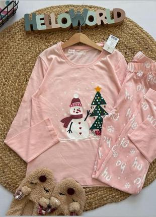 Качественная новогодняя пижама из хлопка 🎅✨️
