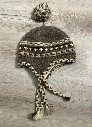 Шерстяна шапка ушанка непал шерсть