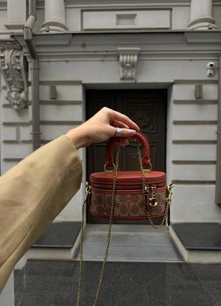 Кожаная сумка coach