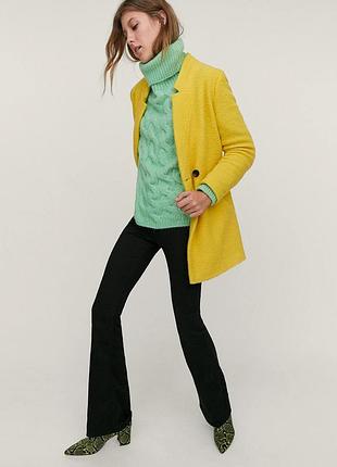Вовняне пальто bershka xs