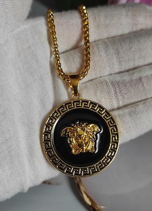Подвеска,кулон, цепочка медуза горгона,золото или серебро 💫