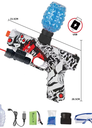 Пістолет для хлопчиків орбібольний з гелевими кульками water gun and g-717