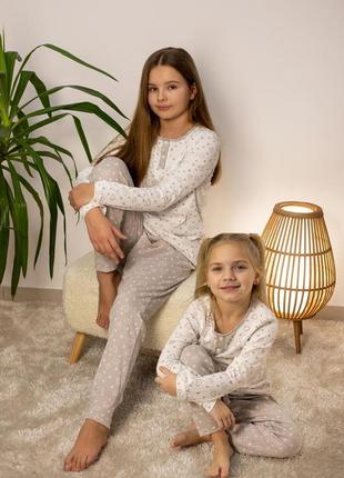 Удобная и комфортная пижама для девушек, ткань хлопок