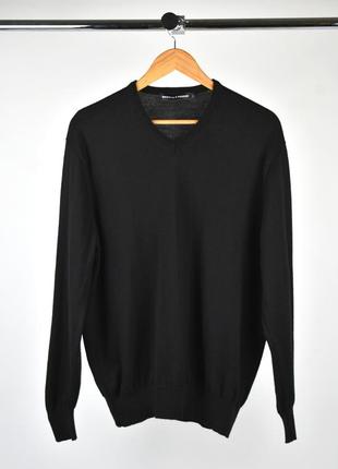 Warren parker made in italy merino чоловічий вовняний легкий светр розмір l