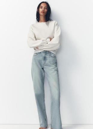 Щільні джинси жіночі сині zara new