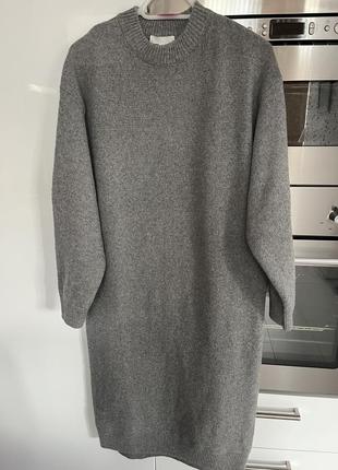 Трикотажное зимнее платье h&m