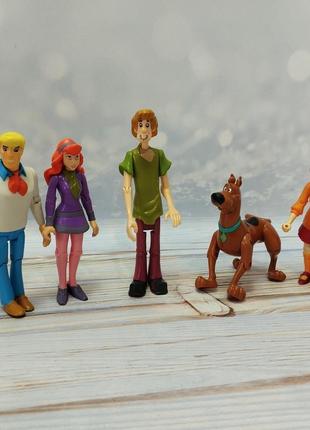 Набір фігурок героїв скубі ду, hanna-barbera 9-13 см.