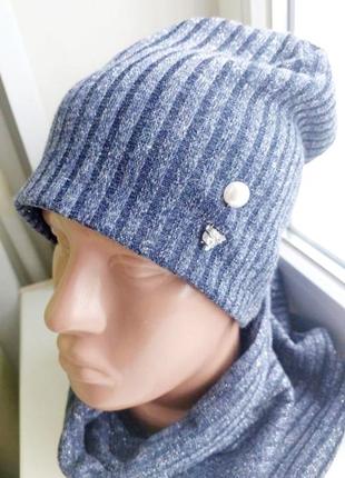 Трикотажный комплект на флисе для женщин