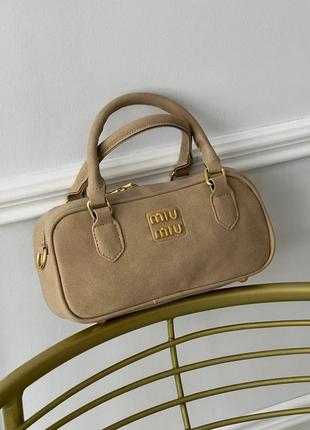 Женская сумка miu miu замша2 фото