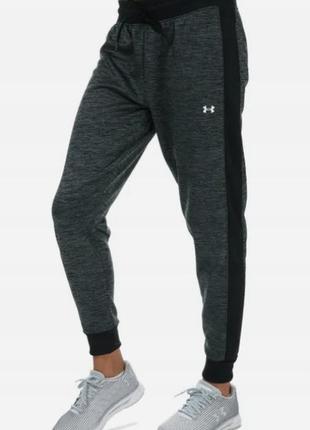 Жіночі спортівні штани under armour з логотипом теплі флис