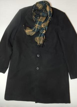 Пальто черное новое размер l (полистер)
