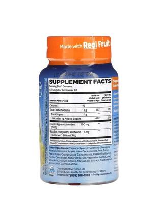 Детские жевательные пробиотики для улучшения пищеварения, для детей от 3 лет, со...