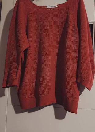 Классический красный mon amour джемпер органик котон