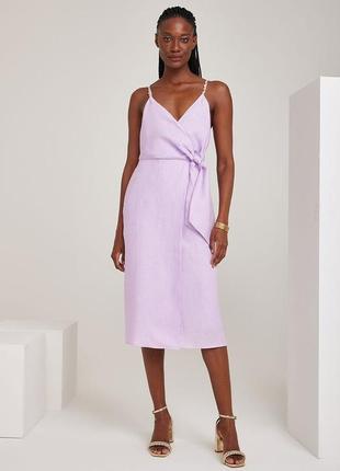 Роскошное льняное платье reiss