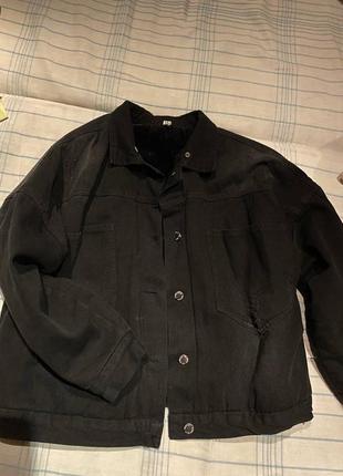 Джинсова тепла куртка off white
