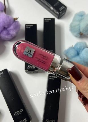 Блеск для губ kiko milano 3d hydra lipgloss 33 блеск кико мело