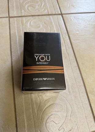 Stronger intensely 100ml armani giorgio with you армани стронгер интенсели мужские духи