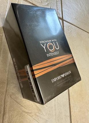 Оригинал intensely 100ml stronger with you armani emporio стронгер виз ю чоловічі оригінал парфуми стійкі