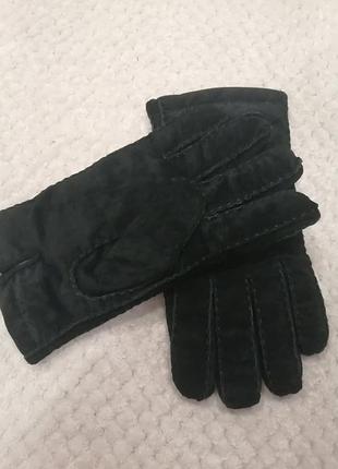 Мужские перчатки из натуральной замши