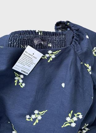 Новое льняное миди платье marks&spencer лён хлопок5 фото