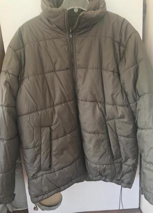 Тепла чоловіча куртка на флісі, батал