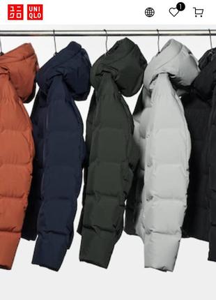 Бесшовный пуховик uniqlo seamless