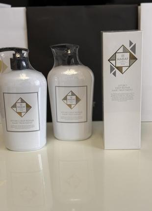 Hadat интенсивная восстанавливающая маска hadat cosmetics hydro deep repair hair 500ml, 250ml