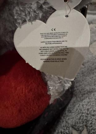 М’яка іграшка “плюшевий ведмедик із серцем”4 фото