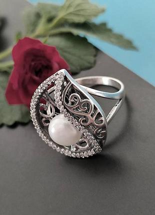 Шикарная серебряная кольца