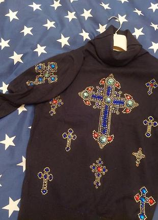 Праздничный рассвет со стразами 6