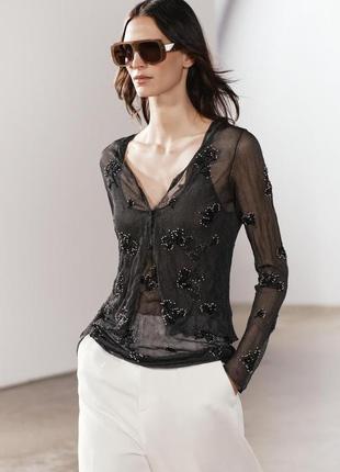 Вышитый кардиган паутинка zara s-m