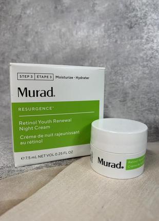Обновляющий ночной крем с ретинолом murad resurgence retinol youth renewal night cream