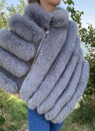 Пончо из песца