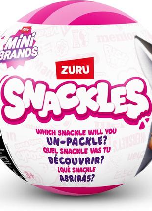Zuru snackles s1 w2 мягкая игрушка сюрприз 77453 mystery plush 5 inch squishy comfort plush
