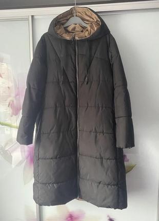 Пальто куртка пуховик zara двостороннє
