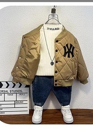 Куртка стеганая бомбер 3