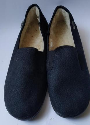 44 р. dr orto нові чоловічі закриті хутряні капці мокасини