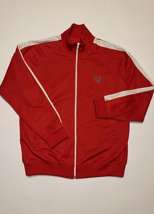 Зипка, олимпийка, кофта fred perry red white track jacket