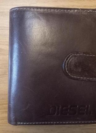 Мужской кожаный кошелек diesel.