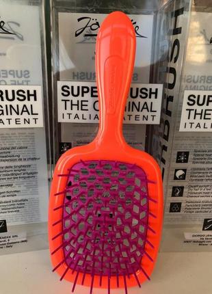 Расческа janeke. вашему вниманию-оранжевая с фуксией. верните лето.
