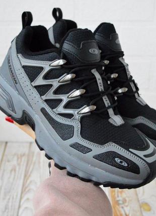 Мужские термо кроссовки salomon Full acs +oq goretex gray black