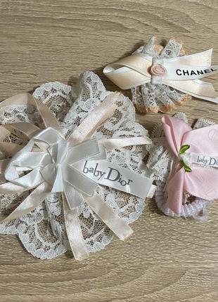 Комплект резинок для волосся chanel Lamb , dior